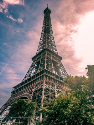 برج-برج ایفل-فرانسه-غروب
