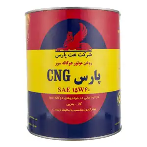 روغن موتور دوگانه سوز 3.785 لیتری 15w40 پارس سی‌ان‌جی