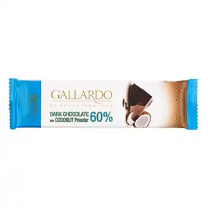 شکلات تلخ 60 درصد با پودر نارگیل گالاردو 23 گرمی فرمند