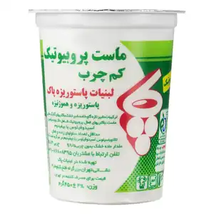 ماست پروبیوتیک کم چرب 450 گرمی پاک