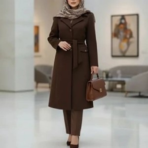 مانتو قد بلند زنانه مزونی شیک جنس باربی سایز 36 تا 60