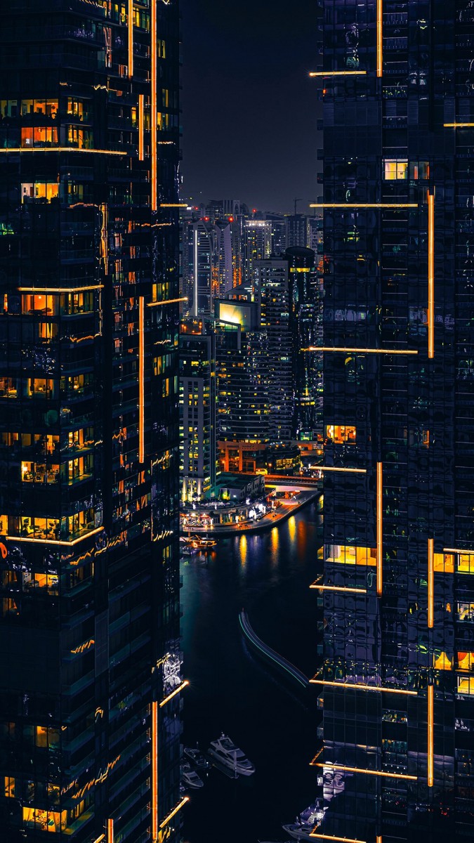 ساختمان-شهر-شب-رودخانه