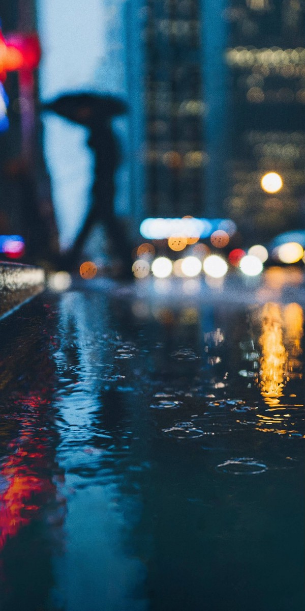 خیابان-باران-تنهایی