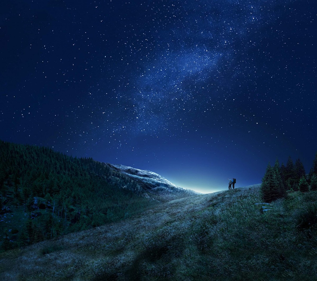 آسمان-ستارگان-شب-دشت-کوهنوردی