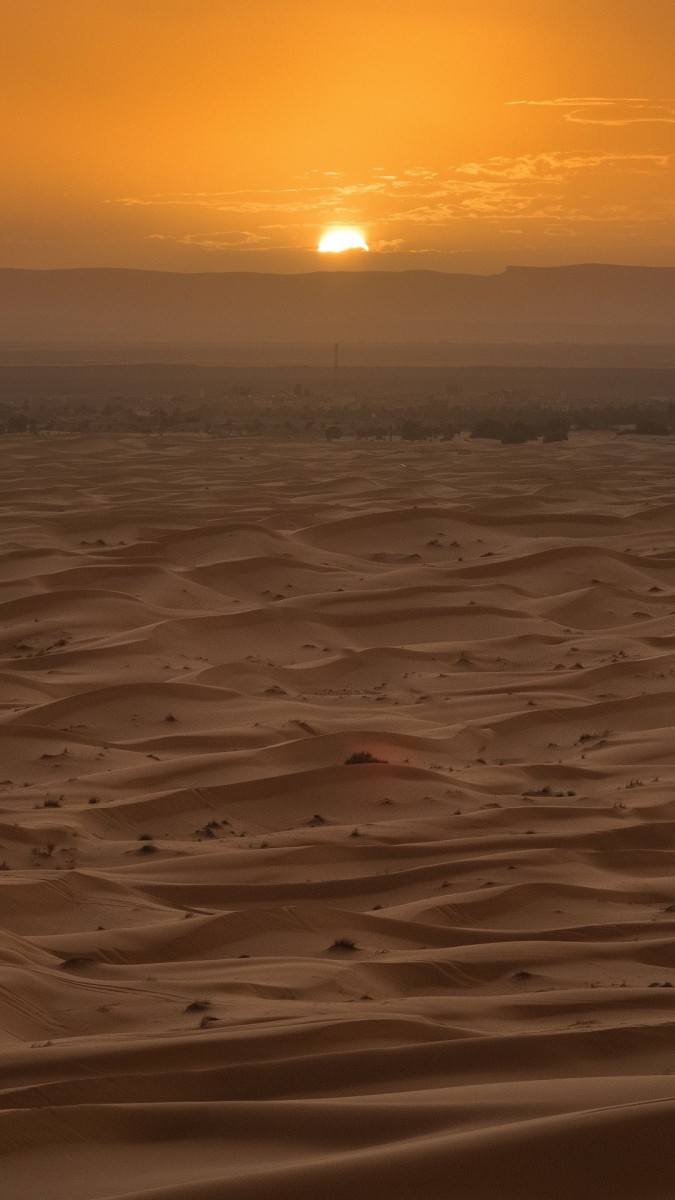 بیابان-کویر-غروب