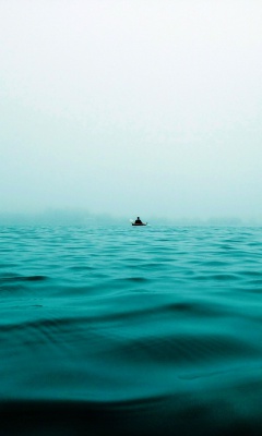 تنهایی-فیروزه ای-قایق