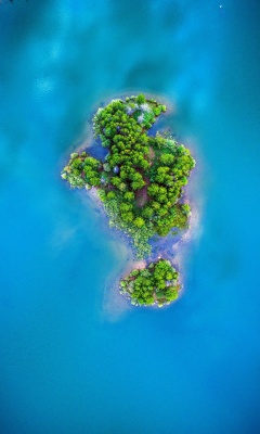 جزیره-آبی-سبز