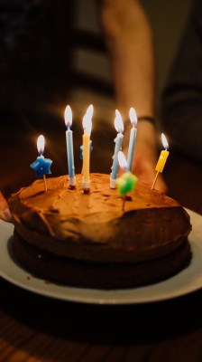 کیک-کیک شکلاتی-تولد