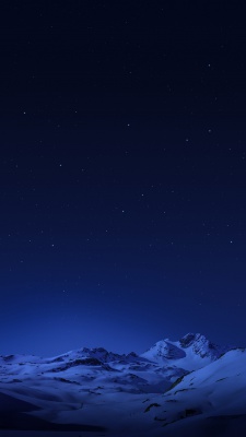 کوهستان-آسمان-شب-ستارگان-برف-برفی-زمستان