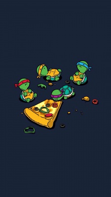 پیتزا-لاکپشت-مشکی-لاکپشت های نینجا