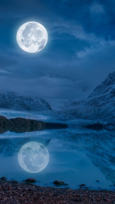 ماه-شب-برف-برفی-زمستان-کوه