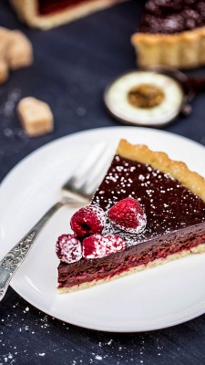 کیک-کیک شکلاتی-شاتوت-میوه