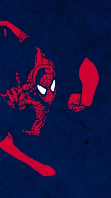 مرد عنکبوتی-سورمه ای-قرمز