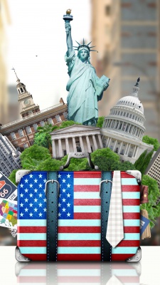 آمریکا-سفر-چمدان