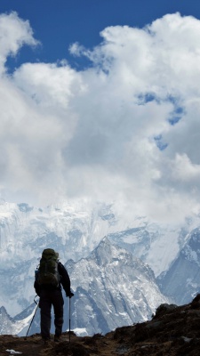 کوه-کوهنوردی-آسمان-برف-برفی-کوهستان